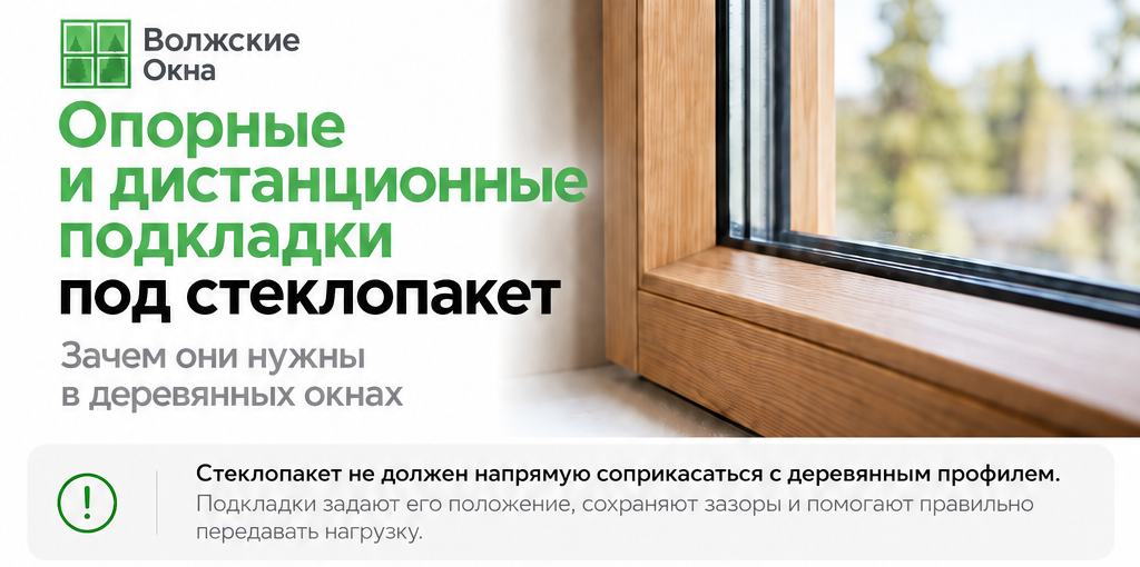Что такое опорные и дистанционные подкладки под стеклопакет